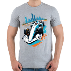 PRINTFASHION Forma 1 - Férfi póló - Sport szürke