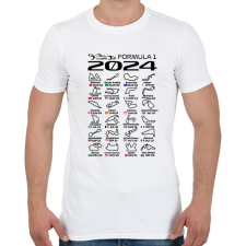 PRINTFASHION Formula 1 2024 F - Férfi póló - Fehér férfi póló