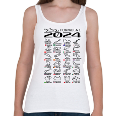 PRINTFASHION Formula 1 2024 F - Női atléta - Fehér
