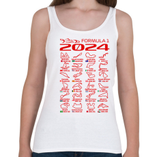 PRINTFASHION Formula 1 2024 P - Női atléta - Fehér