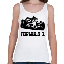 PRINTFASHION Formula 1 - Női atléta - Fehér női trikó
