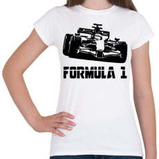 PRINTFASHION Formula 1 - Női póló - Fehér