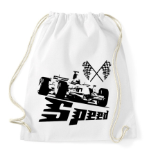 PRINTFASHION Formula One Speed F1 - Sportzsák, Tornazsák - Fehér tornazsák