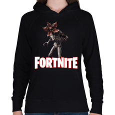 PRINTFASHION Fornite Demogorgon - Női kapucnis pulóver - Fekete