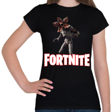 PRINTFASHION Fornite Demogorgon - Női póló - Fekete