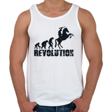 PRINTFASHION Forradalom - Férfi atléta - Fehér