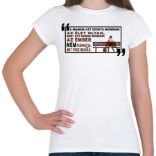 PRINTFASHION Forrest Gump bonbon - Női póló - Fehér női póló