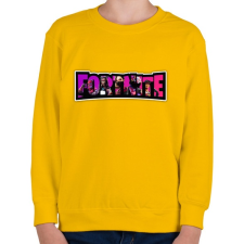 PRINTFASHION Fortnite10 - Gyerek pulóver - Sárga gyerek pulóver, kardigán