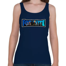 PRINTFASHION Fortnite4 - Női atléta - Sötétkék női trikó