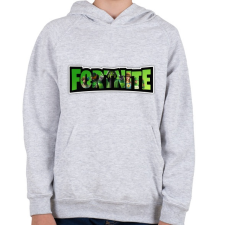 PRINTFASHION Fortnite6 - Gyerek kapucnis pulóver - Sport szürke gyerek pulóver, kardigán