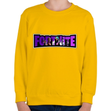 PRINTFASHION Fortnite7 - Gyerek pulóver - Sárga gyerek pulóver, kardigán