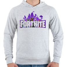 PRINTFASHION Fortnite #1 - Férfi kapucnis pulóver - Sport szürke
