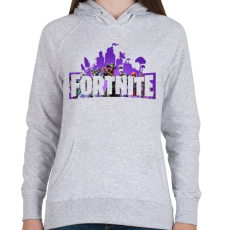 PRINTFASHION Fortnite #1 - Női kapucnis pulóver - Sport szürke
