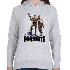 PRINTFASHION Fortnite #3 /Black/ - Női kapucnis pulóver - Sport szürke női pulóver, kardigán