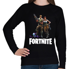 PRINTFASHION Fortnite #3 - Női pulóver - Fekete női pulóver, kardigán