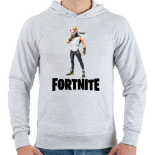 PRINTFASHION Fortnite #4 /Black/ - Férfi kapucnis pulóver - Sport szürke férfi pulóver, kardigán