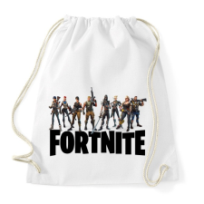 PRINTFASHION Fortnite #5 /Black/ - Sportzsák, Tornazsák - Fehér tornazsák