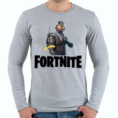 PRINTFASHION Fortnite #6 /Black/ - Férfi hosszú ujjú póló - Sport szürke