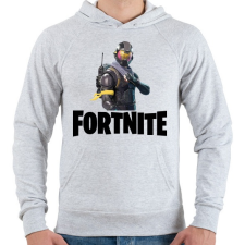 PRINTFASHION Fortnite #6 /Black/ - Férfi kapucnis pulóver - Sport szürke férfi pulóver, kardigán