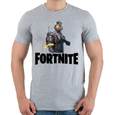 PRINTFASHION Fortnite #6 /Black/ - Férfi póló - Sport szürke