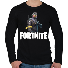 PRINTFASHION Fortnite #6 - Férfi hosszú ujjú póló - Fekete férfi póló