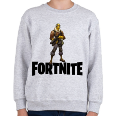 PRINTFASHION Fortnite #7 /Black/ - Gyerek pulóver - Sport szürke