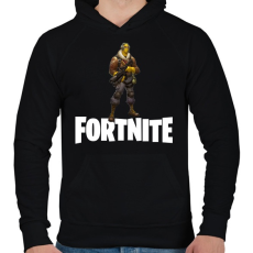 PRINTFASHION Fortnite #7 - Férfi kapucnis pulóver - Fekete