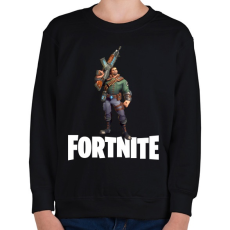 PRINTFASHION Fortnite #8 - Gyerek pulóver - Fekete