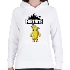 PRINTFASHION Fortnite Banana  - Női kapucnis pulóver - Fehér