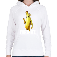 PRINTFASHION fortnite banana - Női kapucnis pulóver - Fehér