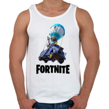PRINTFASHION Fortnite_Battle_Bus - Férfi atléta - Fehér atléta, trikó