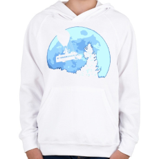 PRINTFASHION Fortnite Battle Bus - Gyerek kapucnis pulóver - Fehér