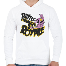 PRINTFASHION Fortnite Battle Royal Llama - Férfi kapucnis pulóver - Fehér férfi pulóver, kardigán