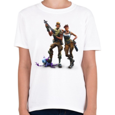 PRINTFASHION Fortnite Battle Royale Bajnokok - Gyerek póló - Fehér gyerek póló