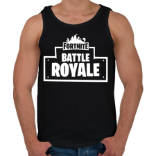 PRINTFASHION Fortnite Battle Royale - Férfi atléta - Fekete atléta, trikó