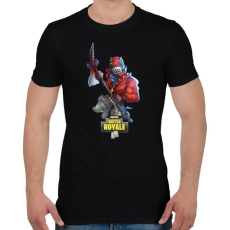 PRINTFASHION Fortnite Battle Royale - Férfi póló - Fekete