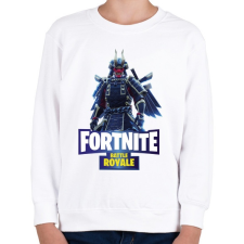 PRINTFASHION Fortnite battle royale shogun - Gyerek pulóver - Fehér gyerek pulóver, kardigán