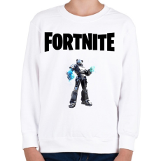 PRINTFASHION Fortnite Black Mecha Team  - Gyerek pulóver - Fehér