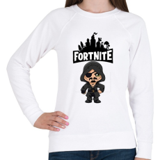 PRINTFASHION Fortnite Blackheart skin - Női pulóver - Fehér