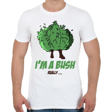 PRINTFASHION Fortnite Bush Tee - Férfi póló - Fehér férfi póló