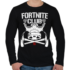 PRINTFASHION Fortnite Club - Férfi hosszú ujjú póló - Fekete