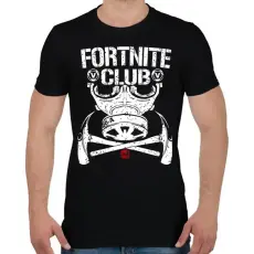 PRINTFASHION Fortnite Club - Férfi póló - Fekete