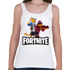 PRINTFASHION Fortnite courtside axo - Női atléta - Fehér női trikó