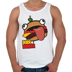 PRINTFASHION Fortnite Durr Burger - Férfi atléta - Fehér