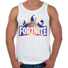 PRINTFASHION Fortnite - Férfi atléta - Fehér atléta, trikó