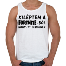 PRINTFASHION Fortnite - Férfi atléta - Fehér atléta, trikó