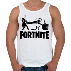 PRINTFASHION Fortnite - Férfi atléta - Fehér