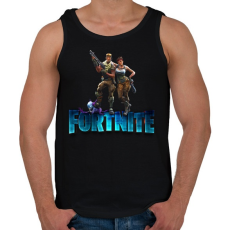 PRINTFASHION fortnite  - Férfi atléta - Fekete