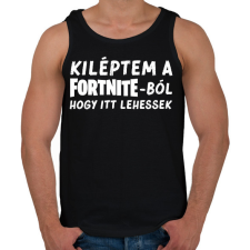 PRINTFASHION Fortnite - Férfi atléta - Fekete atléta, trikó