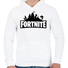 PRINTFASHION FORTNITE - Férfi kapucnis pulóver - Fehér férfi pulóver, kardigán